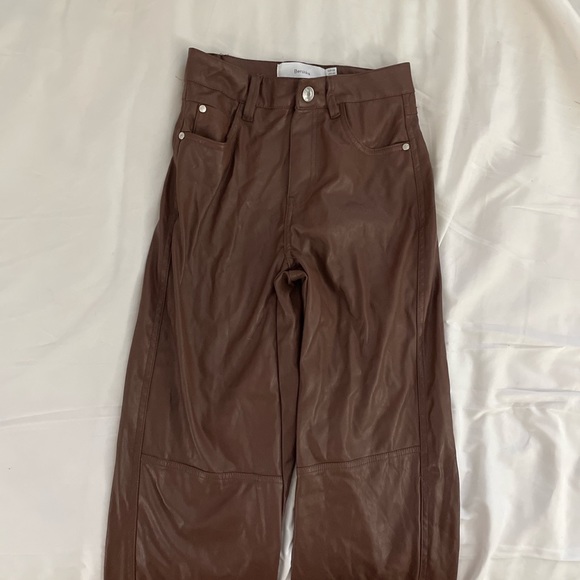 Bershka Pants & Jumpsuits Bershka Faux Leather Pants Size Xs Poshmark